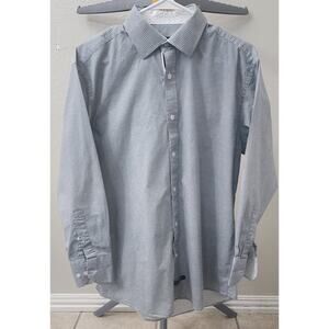English Laundy LS Shirt Button-up Size M Dot Pattern
